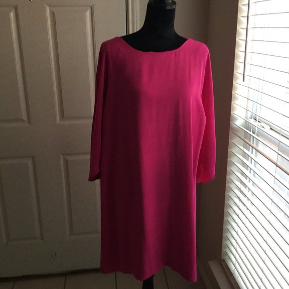 Gianni Bini Dresses & Skirts - Gianni Bini HOT PINK cape style dress Medium